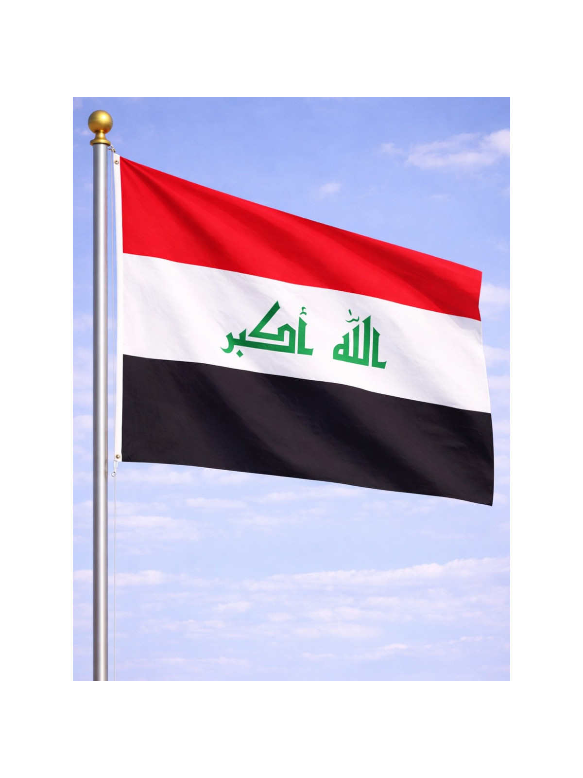 FOSCO INDUSTRIES Flaga na maszt Iraku Irak 100  x 154 cm