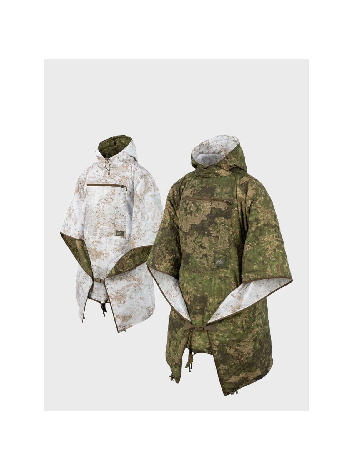 HELIKON-TEX PELERYNA PRZECIWDESZCZOWA PONCHO REV SWAGMAN ROLL PENCOTT WILDWOOD/SNOWDRIFT
