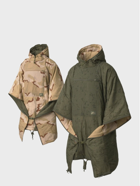HELIKON-TEX PELERYNA PRZECIWDESZCZOWA PONCHO REV SWAGMAN ROLL DESERT NIGHT CAMO/ US DESERT