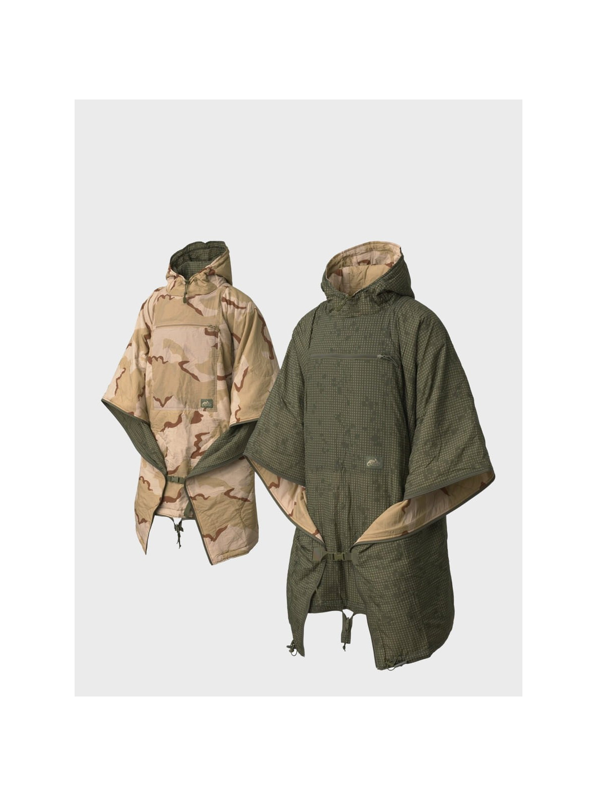 HELIKON-TEX PELERYNA PRZECIWDESZCZOWA PONCHO REV SWAGMAN ROLL DESERT NIGHT CAMO/ US DESERT