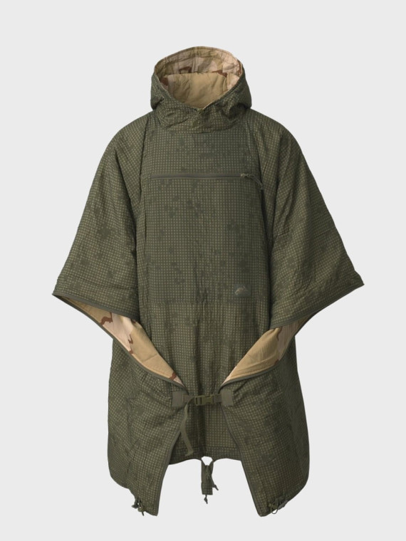 HELIKON-TEX PELERYNA PRZECIWDESZCZOWA PONCHO REV SWAGMAN ROLL DESERT NIGHT CAMO/ US DESERT