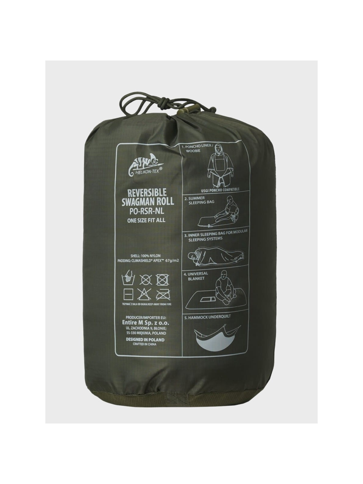 HELIKON-TEX PELERYNA PRZECIWDESZCZOWA PONCHO REV SWAGMAN ROLL DESERT NIGHT CAMO/ US DESERT