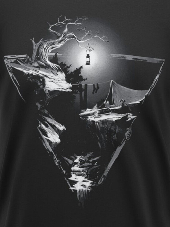 HELIKON-TEX KOSZULKA MĘSKA T-SHIRT NIGHT VALLEY CZARNA XXL