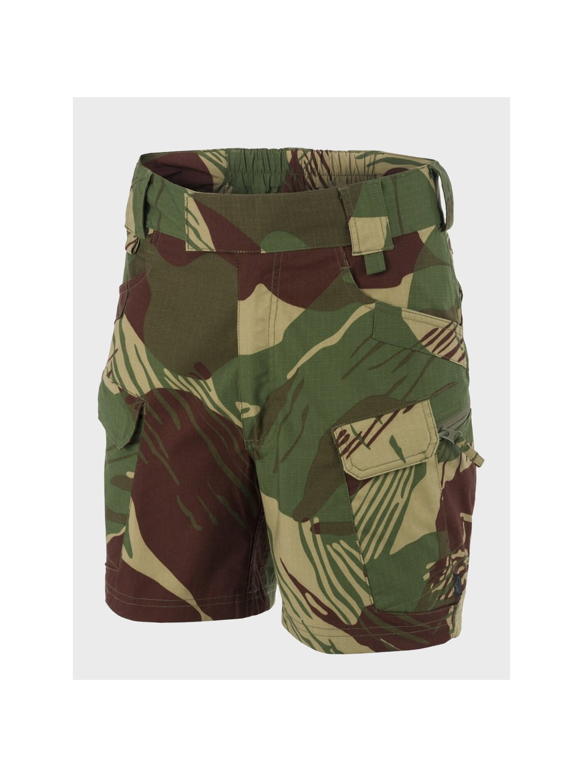 HELIKON-TEX KRÓTKIE SPODENKI SZORTY UTS 6 POLYCO RIP-STOP RHODESIAN CAMO XXL