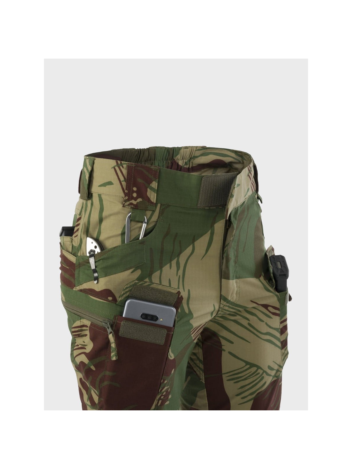HELIKON-TEX KRÓTKIE SPODENKI SZORTY UTS 6 POLYCO RIP-STOP RHODESIAN CAMO XXL
