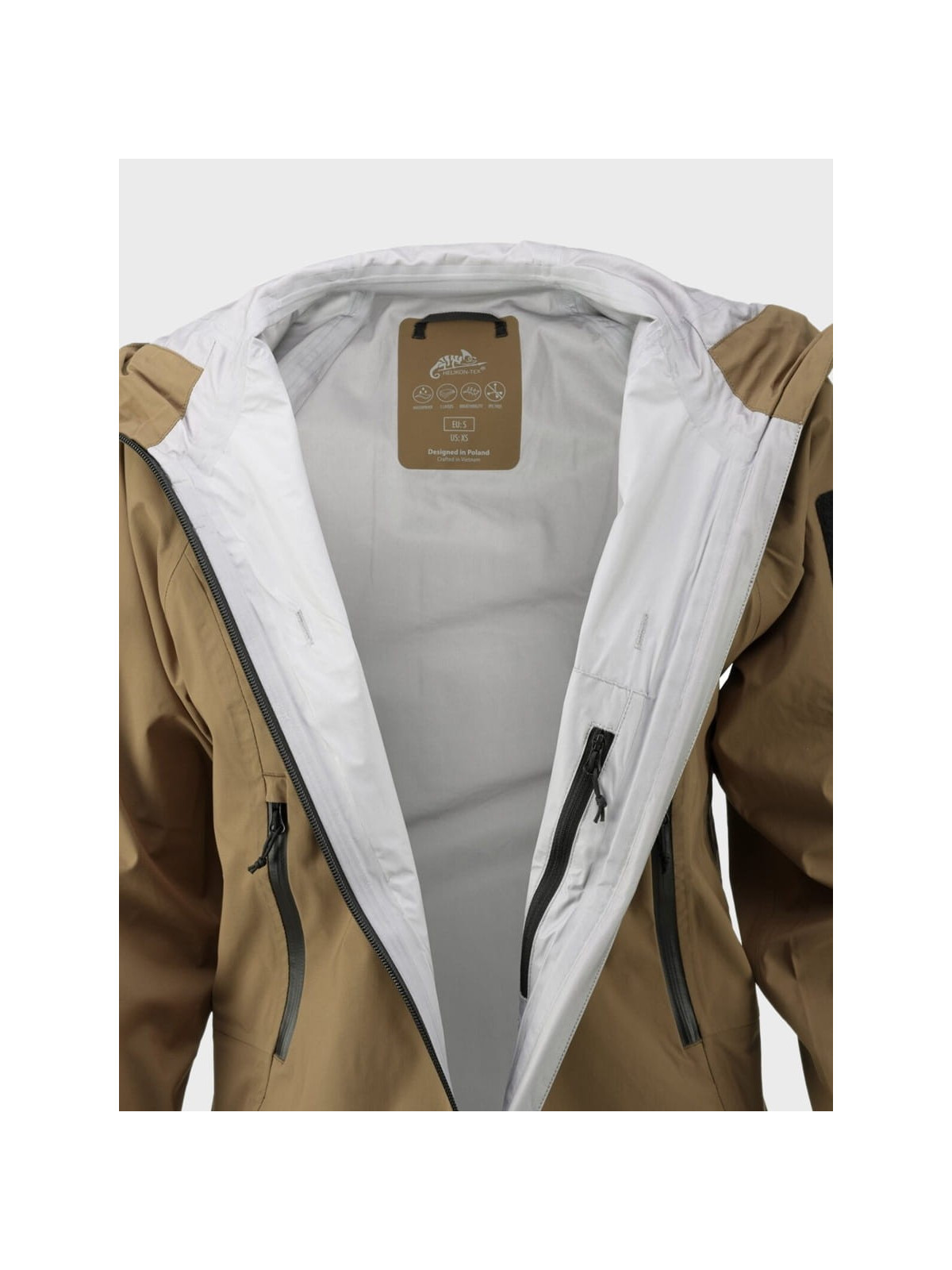 HELIKON-TEX KURTKA MĘSKA HARDSHELL SQUALL NYLON CZARNA XXL