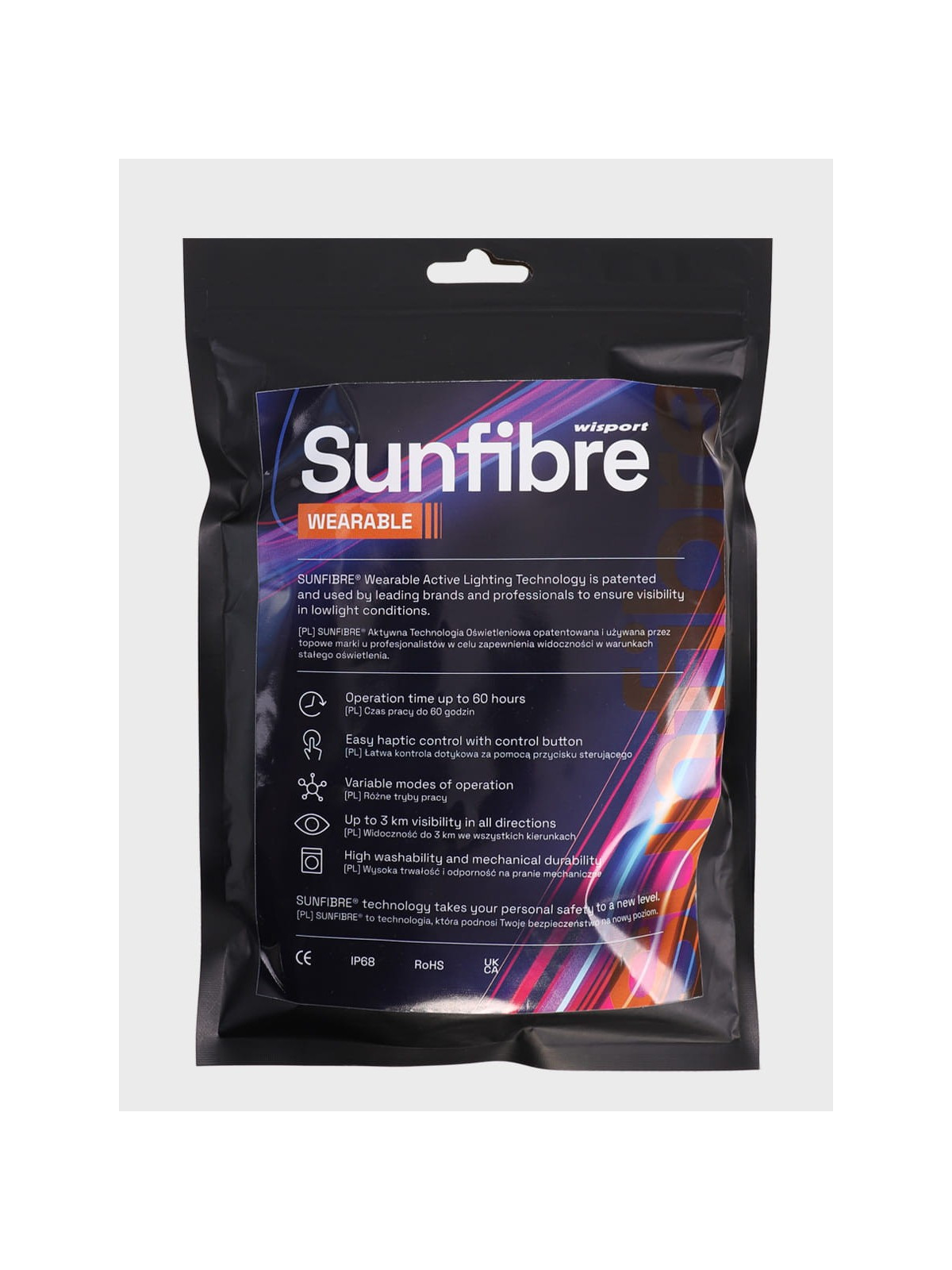 WISPORT Oświetlenie wodoodporne przenośne SunFibre Niebieskie