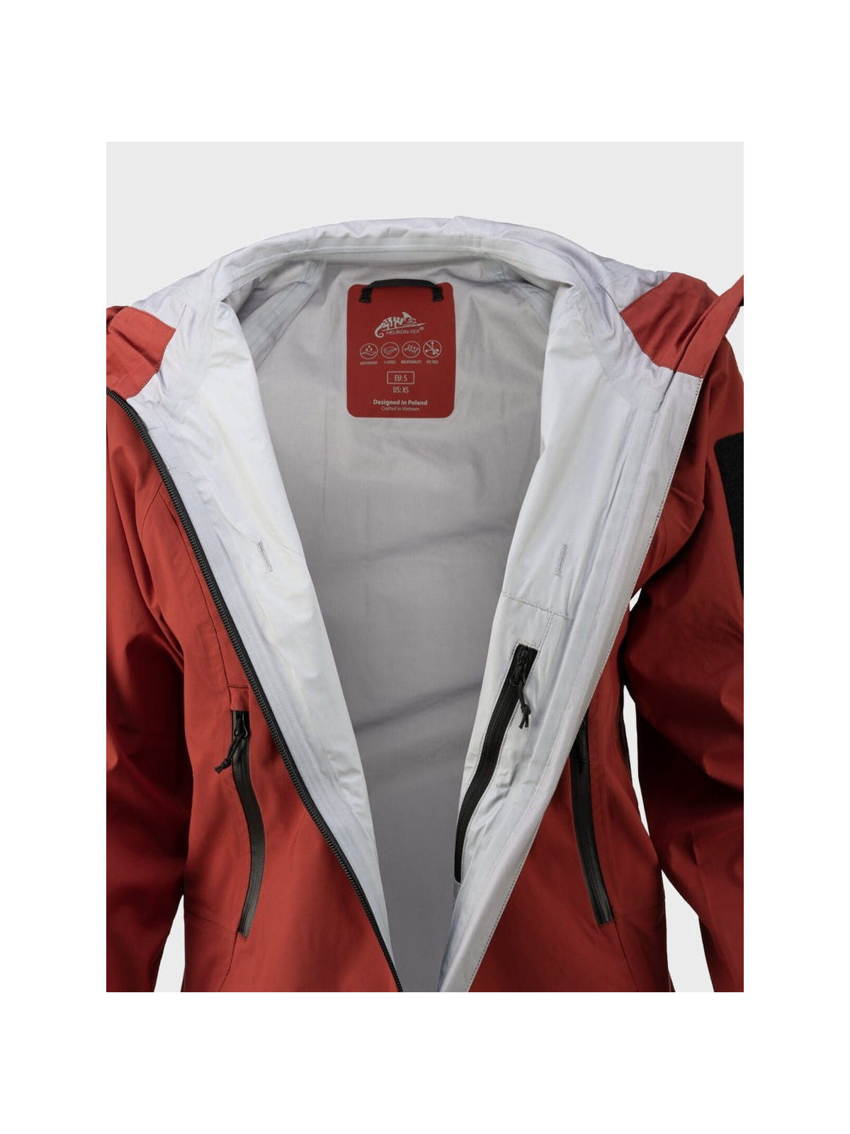 HELIKON-TEX KURTKA DAMSKA HARDSHELL SQUALL NYLON CZERWONA XXL