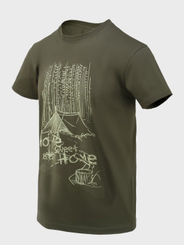 HELIKON-TEX KOSZULKA T-SHIRT HOME SWEET HOME TAIGA GREEN S