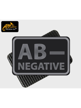 HELIKON-TEX EMBLEMAT GRUPA KRWI AB/RH- 2SZT VELCRO PVC CZARNY