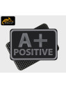 HELIKON-TEX EMBLEMAT GRUPA KRWI A/RH+ 2SZT VELCRO PVC CZARNY