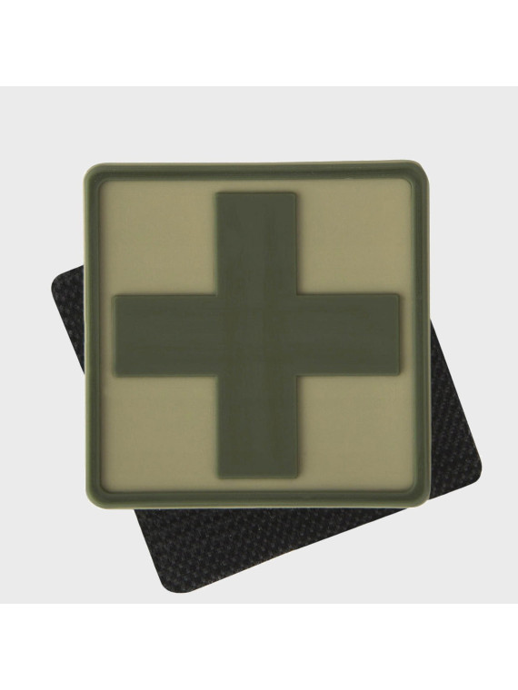HELIKON-TEX EMBLEMAT KRZYŻ MEDYK VELCRO PVC KHAKI/BEŻOWY