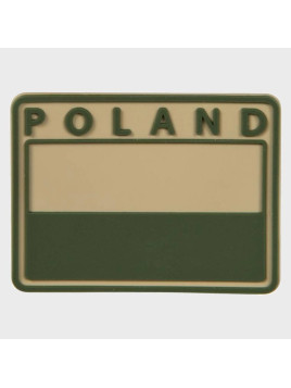 HELIKON-TEX EMBLEMAT FLAGA POLSKI GASZONA VELCRO PVC BEŻOWY