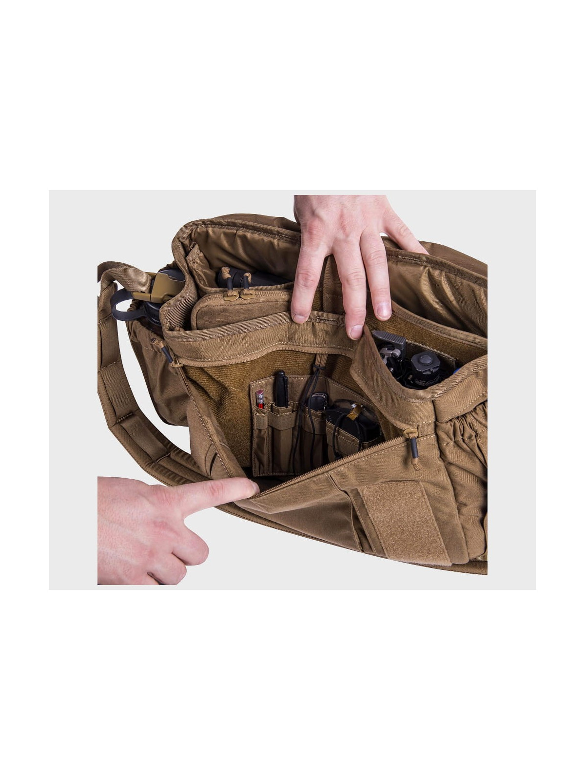 HELIKON-TEX TORBA NA RAMIĘ URBAN COURIER MEDIUM 9,5L CORDURA SHADOW GREY