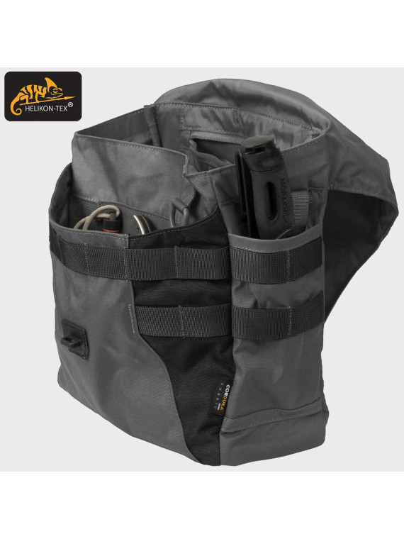 HELIKON-TEX TORBA NA RAMIĘ BUSHCRAFT HEVERS CORDURA SHADOW GREY-CZARNA