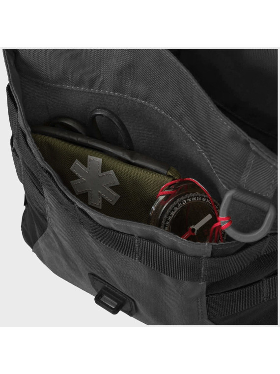 HELIKON-TEX TORBA NA RAMIĘ BUSHCRAFT HEVERS CORDURA SHADOW GREY-CZARNA