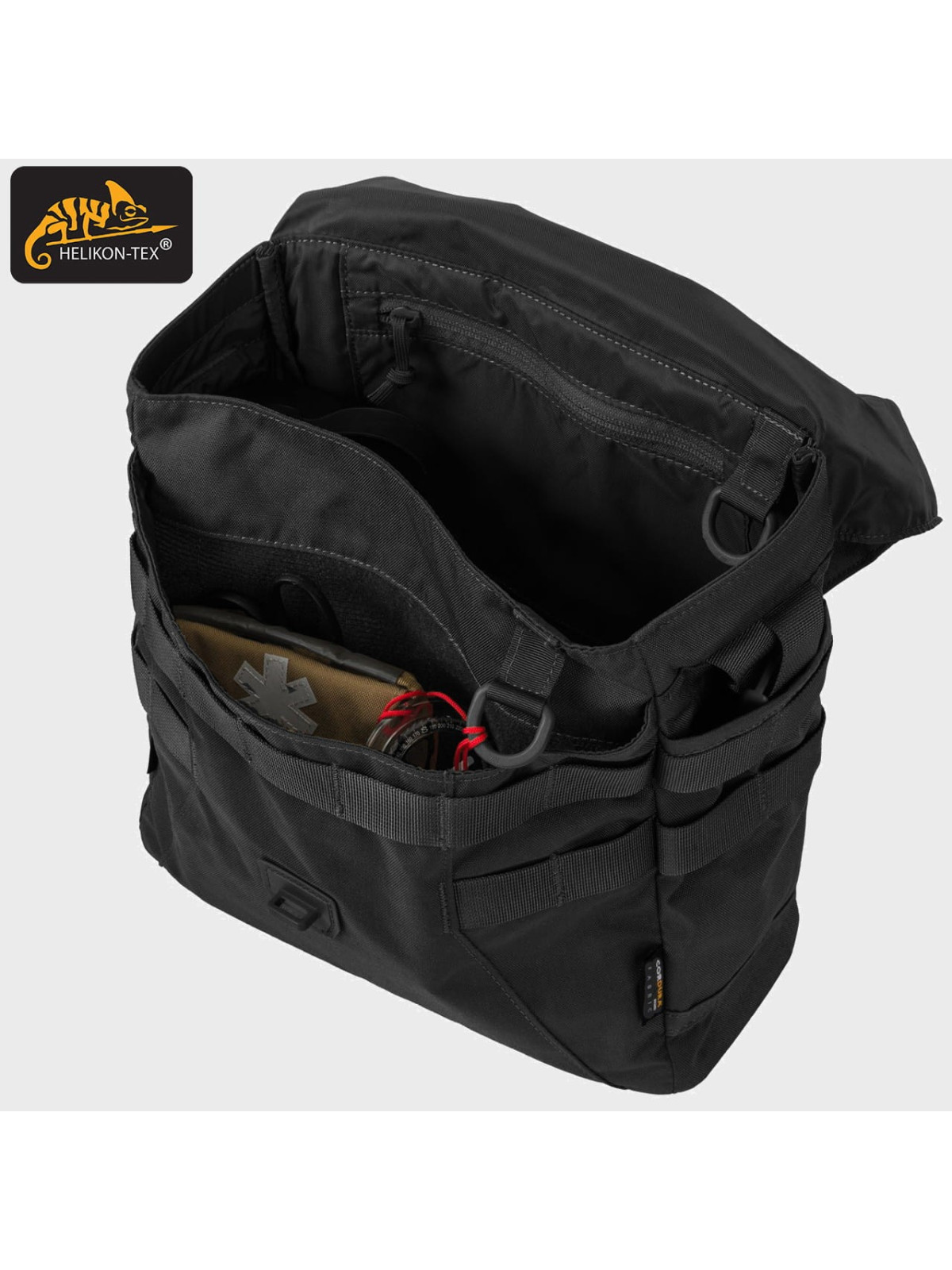 HELIKON-TEX TORBA NA RAMIĘ BUSHCRAFT HEVERS CORDURA CZARNA