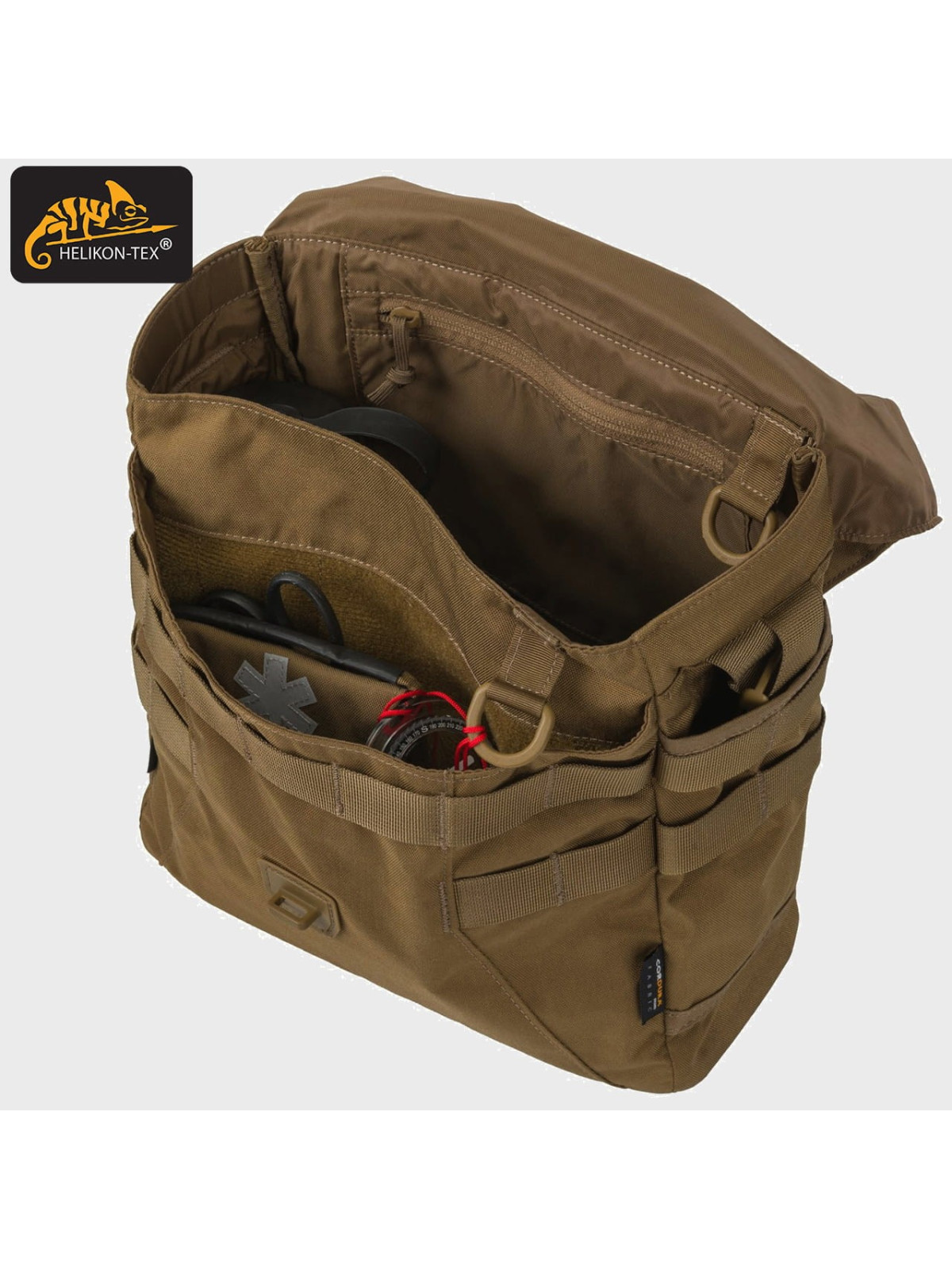 HELIKON-TEX TORBA NA RAMIĘ BUSHCRAFT HEVERS CORDURA COYOTE