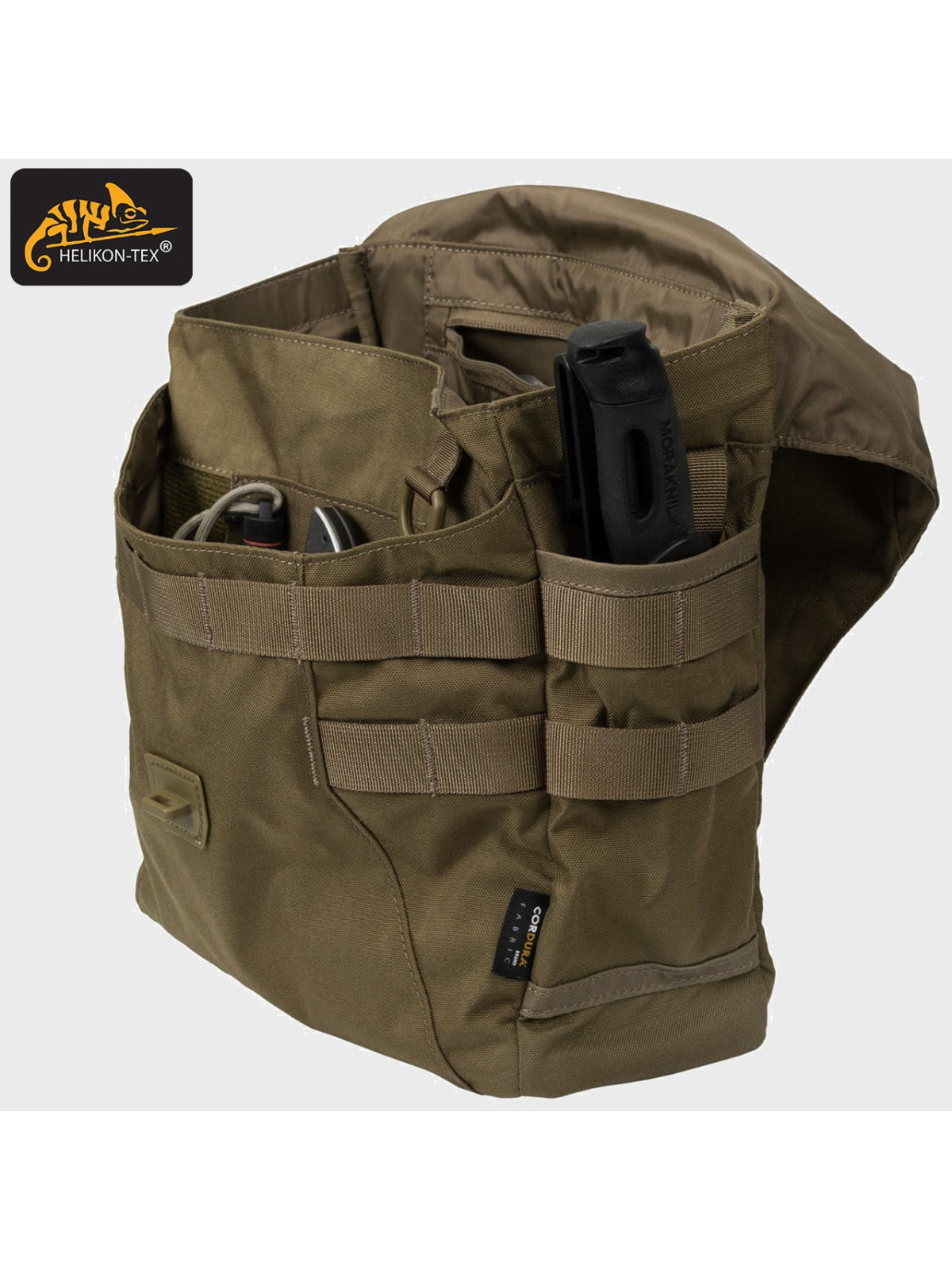 HELIKON-TEX TORBA NA RAMIĘ BUSHCRAFT HEVERS CORDURA EARTH BROWN