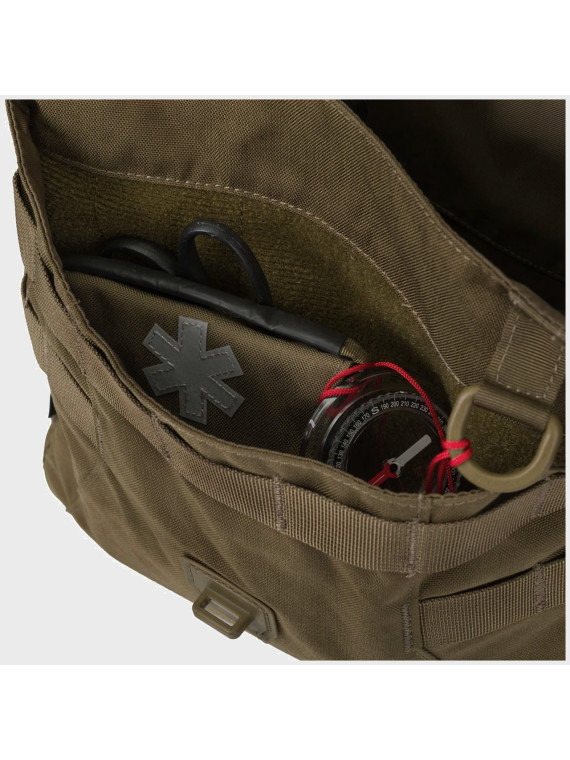 HELIKON-TEX TORBA NA RAMIĘ BUSHCRAFT HEVERS CORDURA EARTH BROWN