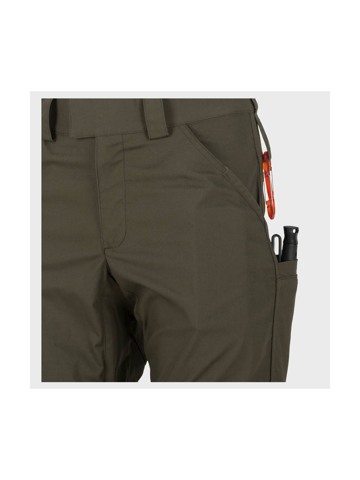 HELIKON-TEX SPODNIE WOODSMAN BUSHCRAFT DURACANVAS CZERWONO-CZARNE 3XL