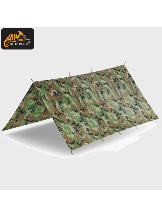 HELIKON-TEX TARP PLACHTA SUPERTARP 300X300CM US WOODLAND