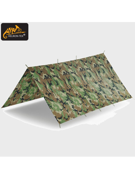 HELIKON-TEX TARP PLACHTA SUPERTARP 300X300CM US WOODLAND