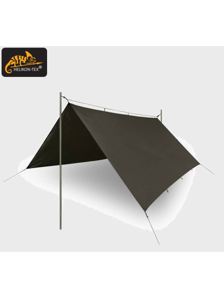 HELIKON-TEX TARP PLACHTA SUPERTARP 300X300CM POLIESER RIP-STOP TAIGA GREEN