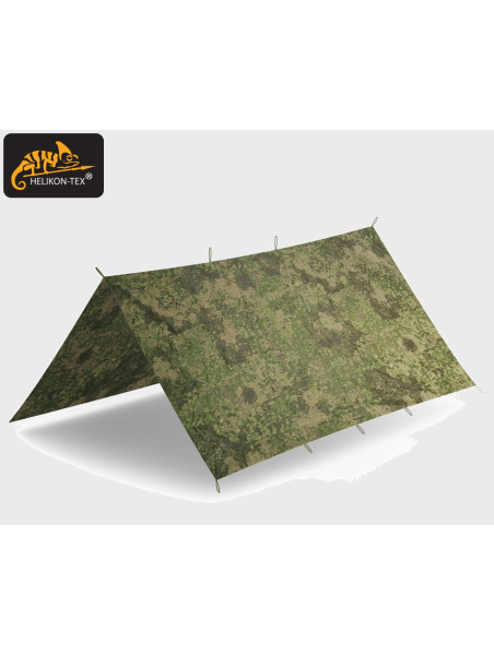HELIKON-TEX TARP PLACHTA SUPERTARP 300X300CM POLIESER RIP-STOP PENCOTT WILDWOOD