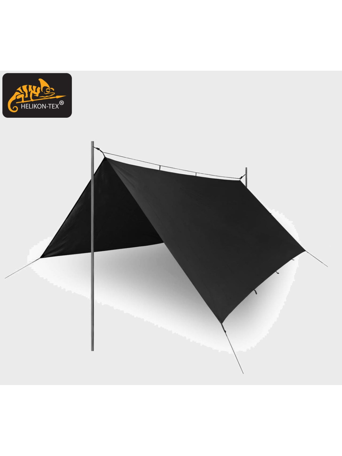 HELIKON-TEX TARP PLACHTA SUPERTARP 300X300CM POLIESER RIP-STOP CZARNY