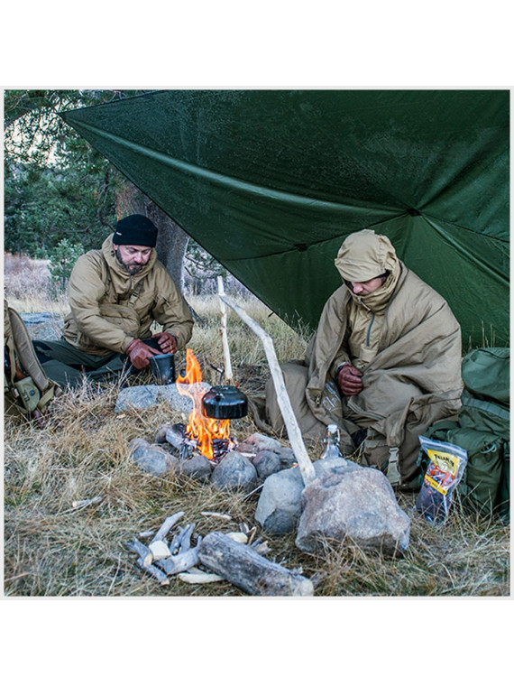 HELIKON-TEX TARP PLACHTA SUPERTARP 300X300CM POLIESER RIP-STOP CZARNY