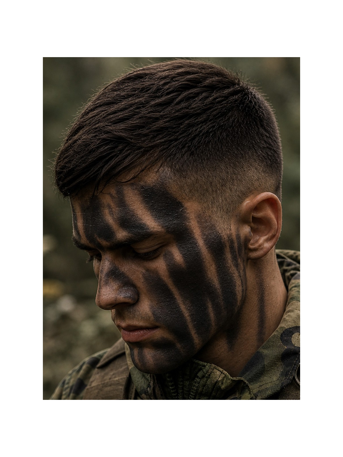 KEMEX Farba maskująca twarz ciało kamuflaż Nato 30g czarna