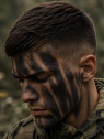 KEMEX Farba maskująca twarz ciało kamuflaż Nato 30g czarna