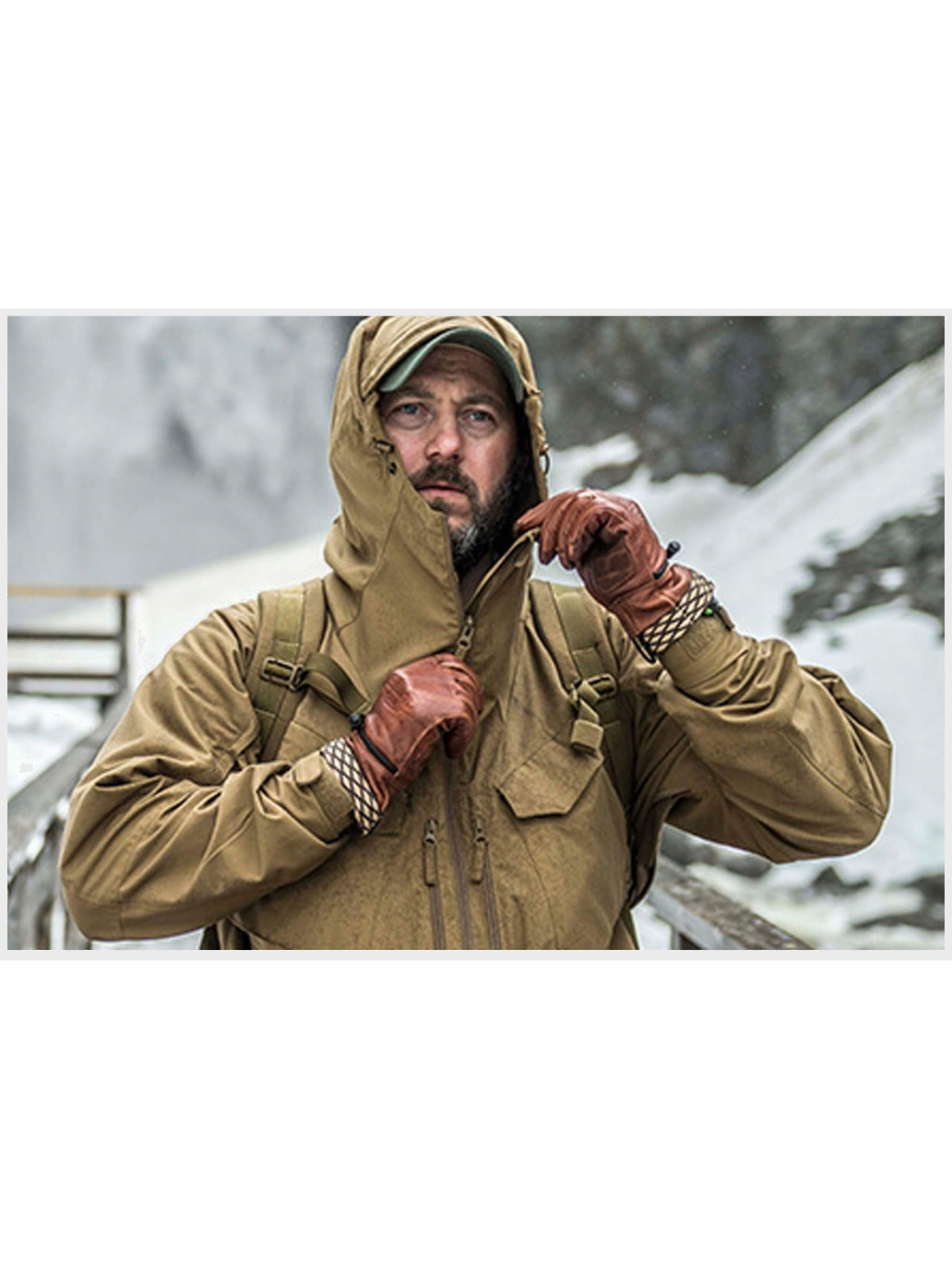 HELIKON-TEX RĘKAWICE WOODCRAFTER SKÓRA NATURALNA XXL