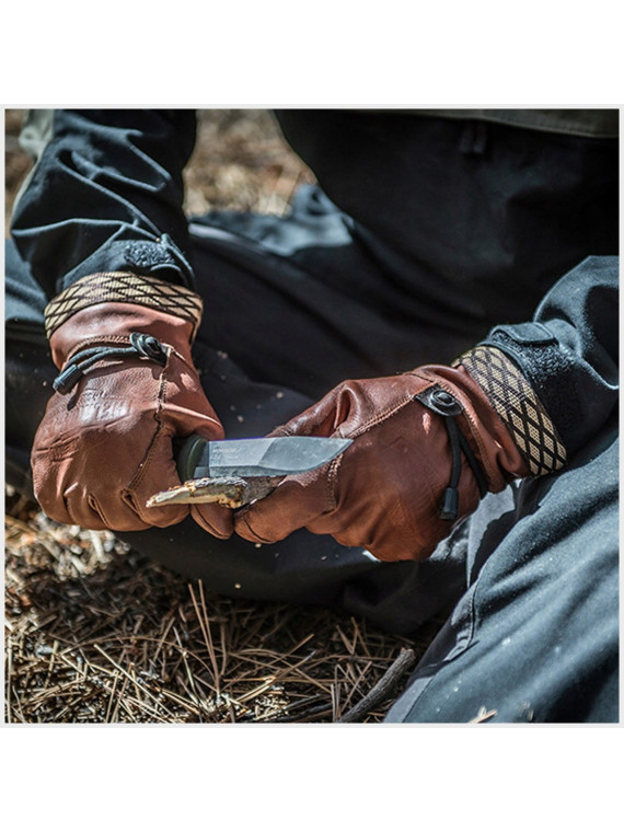 HELIKON-TEX RĘKAWICE WOODCRAFTER SKÓRA NATURALNA XXL