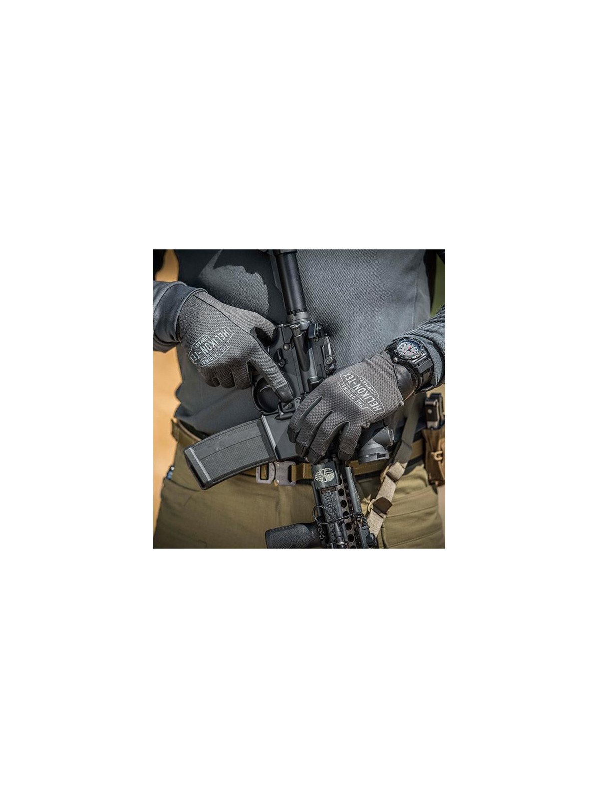 HELIKON-TEX RĘKAWICE TAKTYCZNE RANGEMAN SHADOW GREY-CZARNY XXL