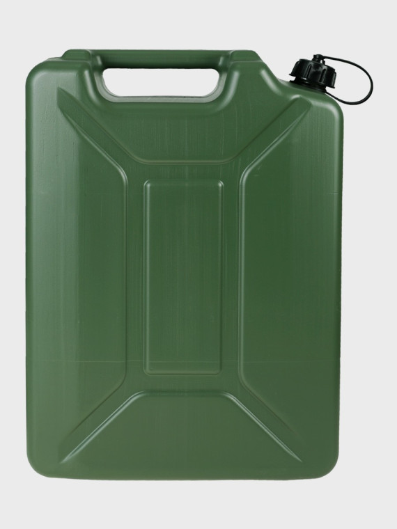 TBA KANISTER NA PALIWO Z LEJKIEM ZBIORNIK BANIAK DO PALIWA PLASTIKOWY 20 L OLIWKOWY