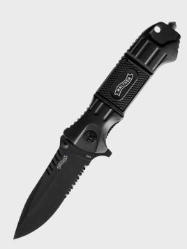 WALTHER Nóż składany taktyczny BTK Spear Point zestaw linka etui