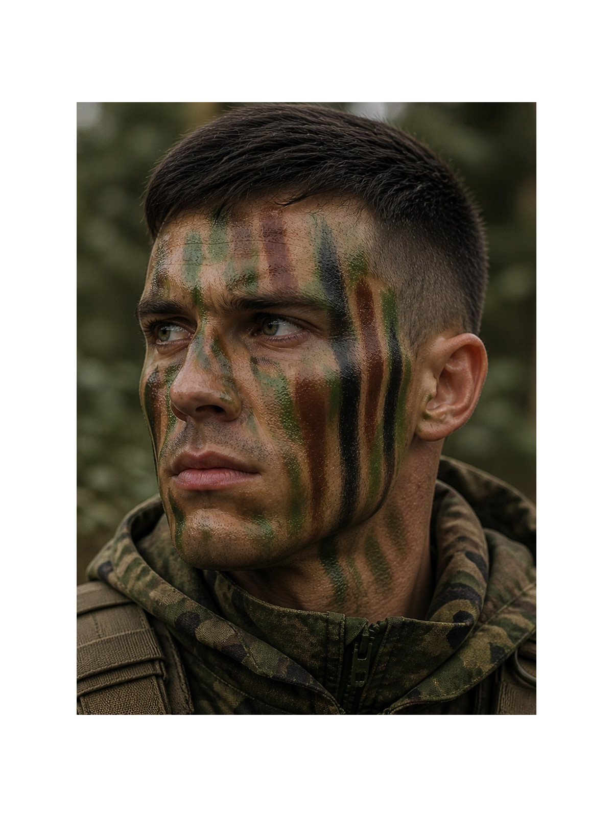 KEMEX Farba maskująca twarz ciało kamuflaż Nato 30g czarna