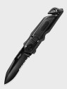 WALTHER NÓŻ SKŁADANY RATOWNICZY EMERGENCY RESCUE CLIP-POINT CZARNY