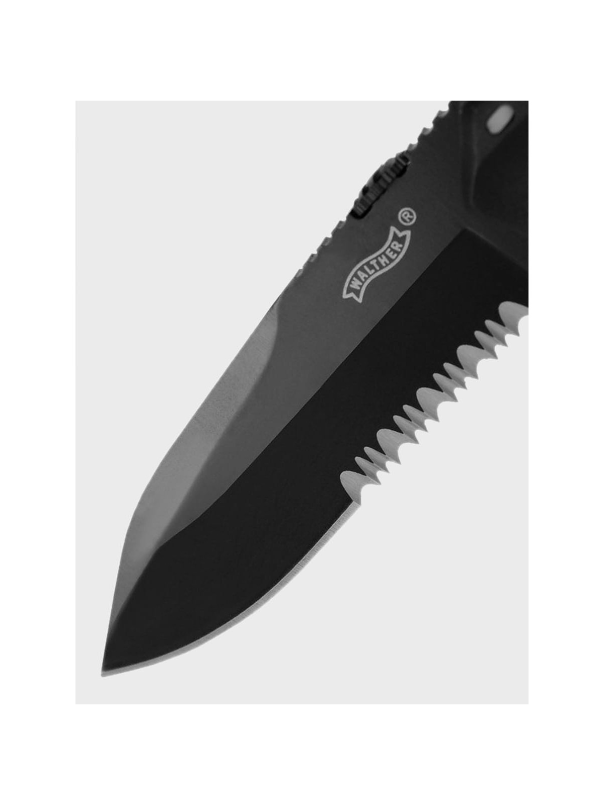 WALTHER NÓŻ SKŁADANY RATOWNICZY EMERGENCY RESCUE CLIP-POINT CZARNY