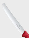 VICTORINOX Nóż uniwersalny 6.7831.C1 ostrze ząbkowane 11cm Swiss Classic czerwony