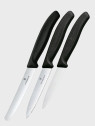 VICTORINOX Noże 3 szt zestaw do warzyw i owoców 6.7113.34 Swiss Classic czarne