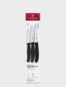 VICTORINOX Noże 3 szt zestaw do warzyw i owoców 6.7113.34 Swiss Classic czarne