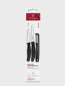 VICTORINOX Noże kuchenne 2 szt i obierczaka do warzyw zestaw 6.7113.33 czarne
