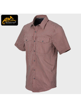 HELIKON-TEX KOSZULA COVERT KRÓTKI RĘKAW KRATKA CZERWONA S