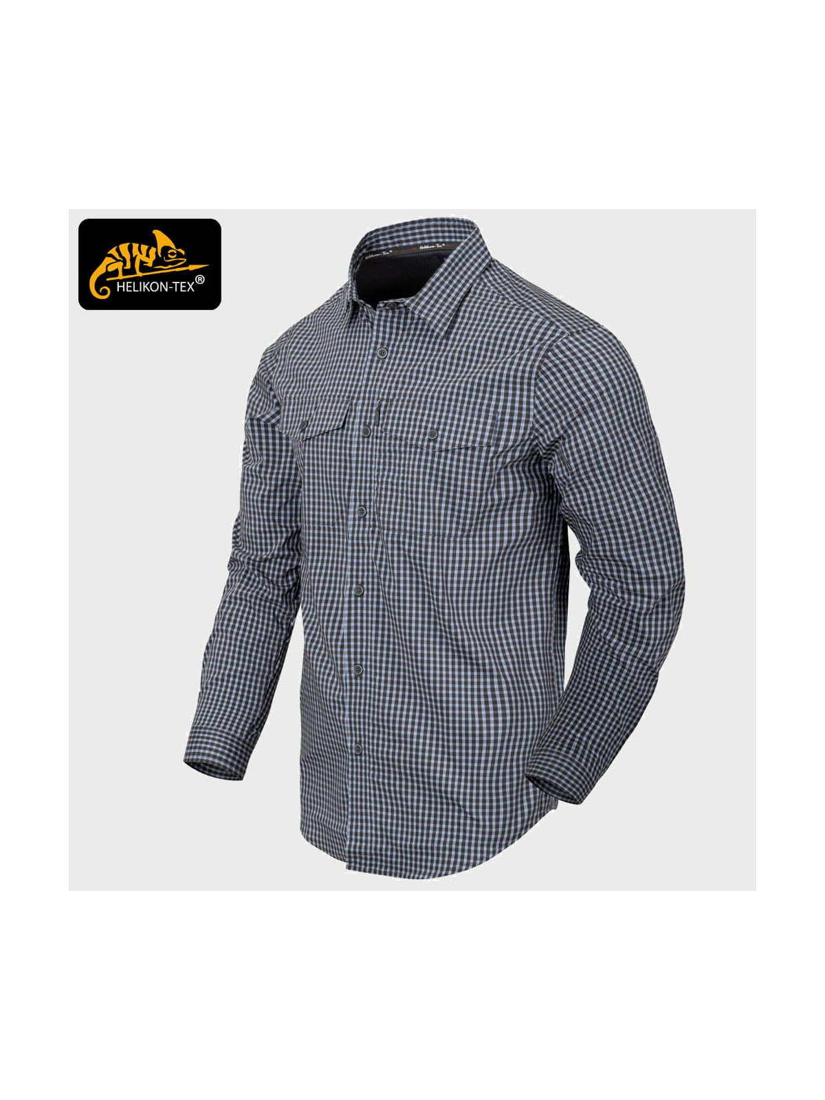 HELIKON-TEX KOSZULA COVERT KRATKA SZARA S