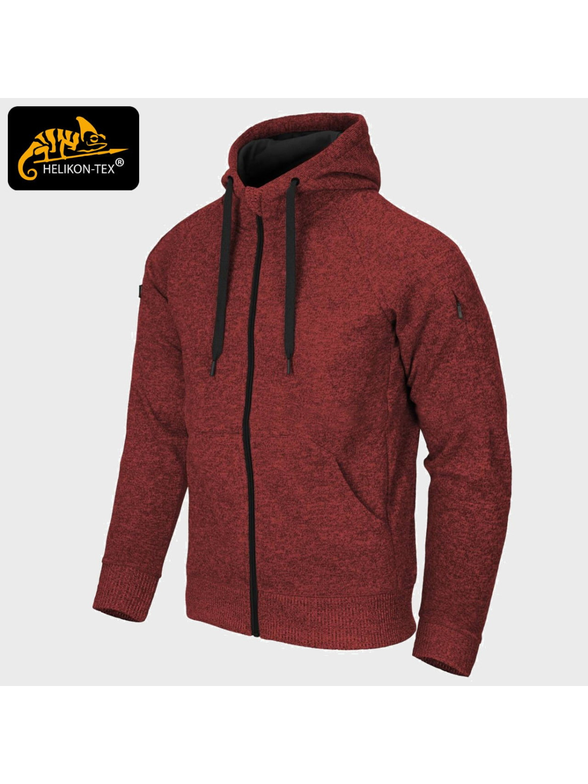 HELIKON-TEX BLUZA COVERT TACTICAL ROZPINANA MELANŻ CZERWONY XXL