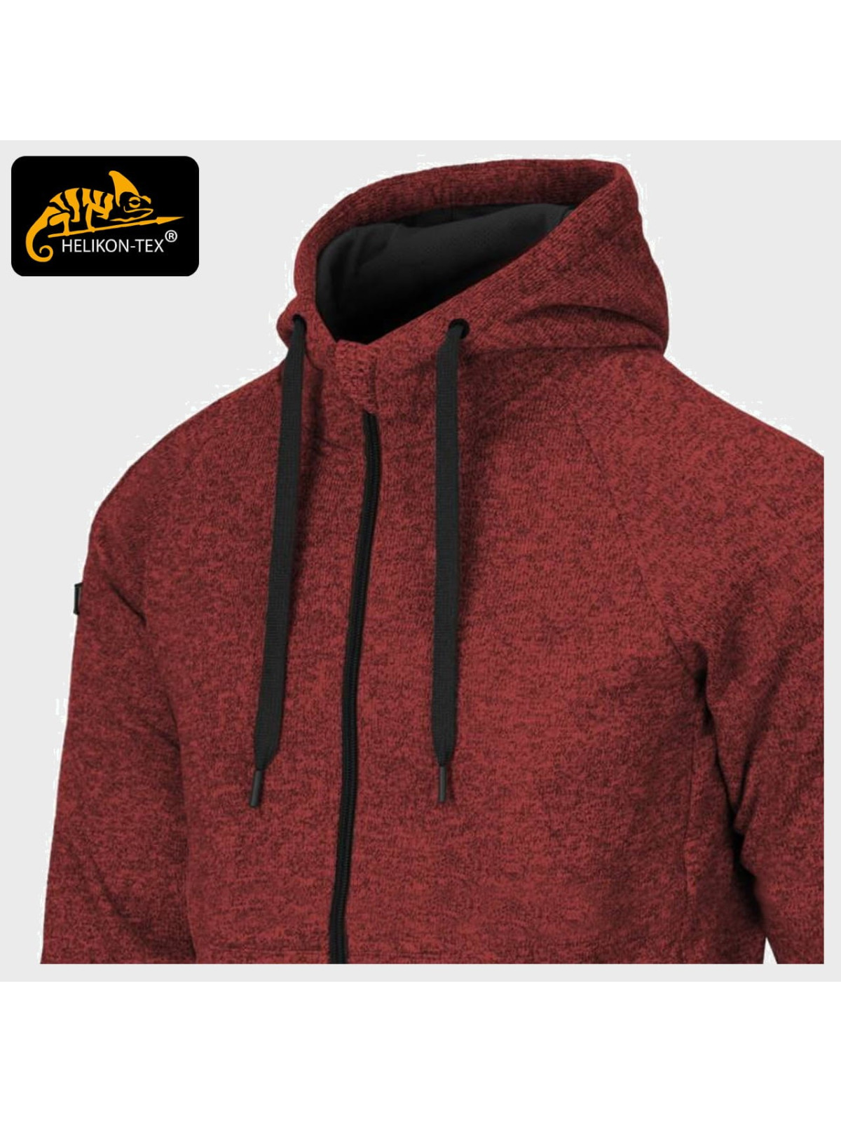 HELIKON-TEX BLUZA COVERT TACTICAL ROZPINANA MELANŻ CZERWONY XXL