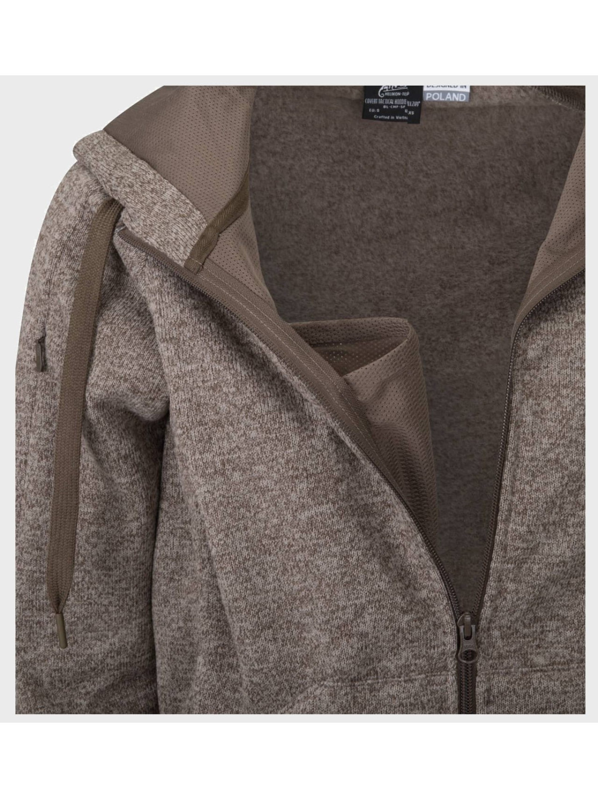 HELIKON-TEX BLUZA COVERT TACTICAL ROZPINANA MELANŻ CZERWONY XXL